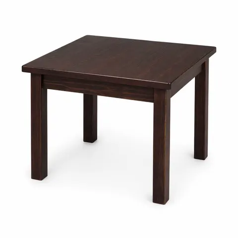 Stolik 50x50 Drewniany Sosnowy Mini Orzech