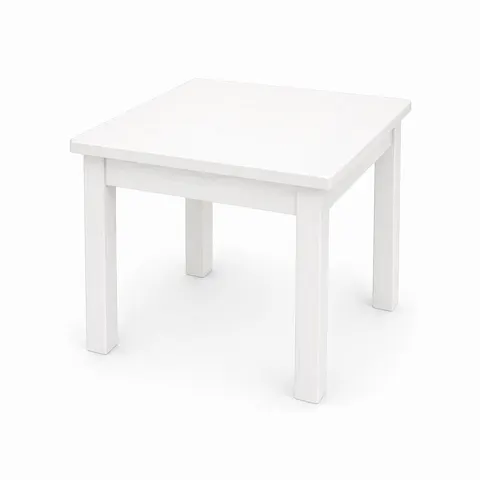 Stolik 50x50 Drewniany Sosnowy Mini Biały