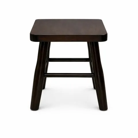 Taboret Bukowy 30 Kwadrat Orzech