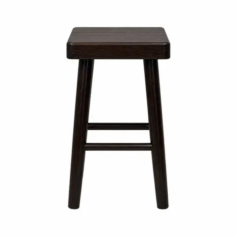 Taboret Bukowy 45 Kwadrat Orzech