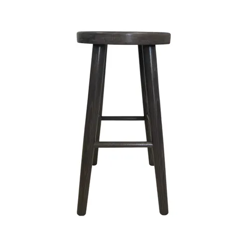 Taboret Bukowy 60 Okrągły Grey