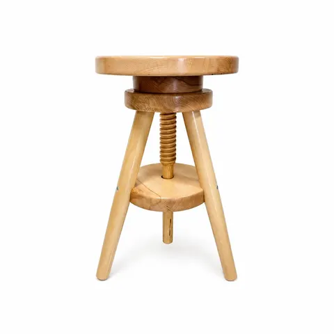 Taboret Bukowy Regulowany Buk