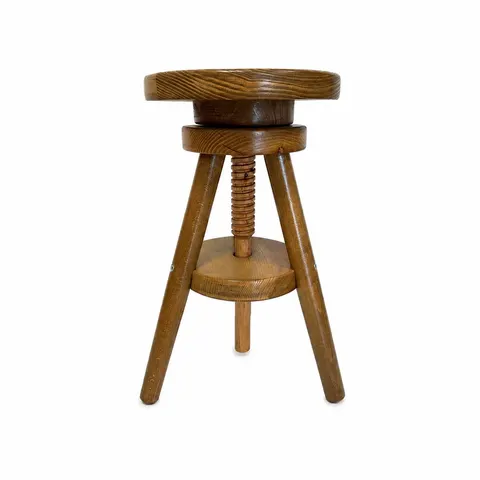 Taboret Bukowy Regulowany Dąb