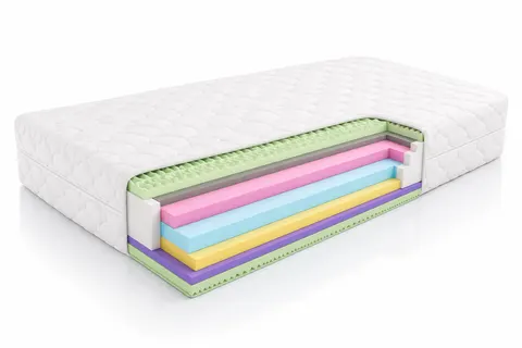 Materac piankowy FlexLayer 17cm 180x200 9 stref średnio twardy
