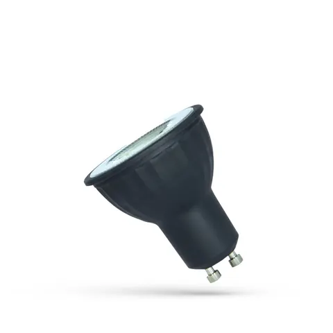 Żarówka LED GU10 4W 320lm 3000K 230VAC SMD 38st NW BLACK; WOJ+14687; SPECTRUM