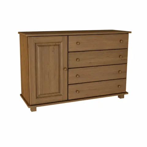 Komoda Drewniana Sosnowa MB 34 Dąb