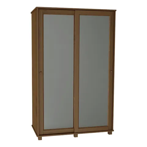 Szafa II Drewniana Sosnowa 90cm Wieszak Drzwi przesuwne MB 81 Dąb
