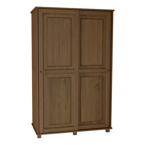 Szafa II Drewniana Sosnowa 80cm Wieszak Drzwi przesuwne MB 82 Dąb