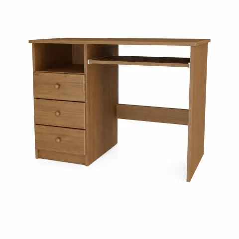 Biurko Drewniane Sosnowe 100 cm MB 103 Lewe Dąb