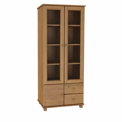 Witryna Drewniana Sosnowa MB 101 80cm Dąb