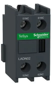 Styki pomocnicze 2NC (2R), montaż czołowy, zaciski śrubowe, Tesys Deca; LADN02, SCHNEIDER ELECTRIC