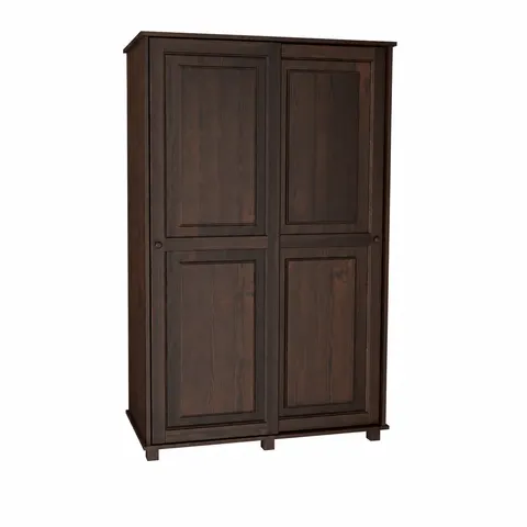 Szafa II Drewniana Sosnowa 80cm Wieszak Drzwi przesuwne MB 82 Orzech