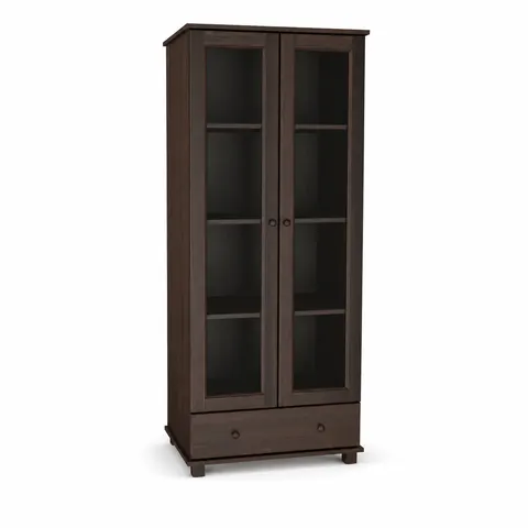 Witryna Drewniana Sosnowa MB 68a 90cm Orzech