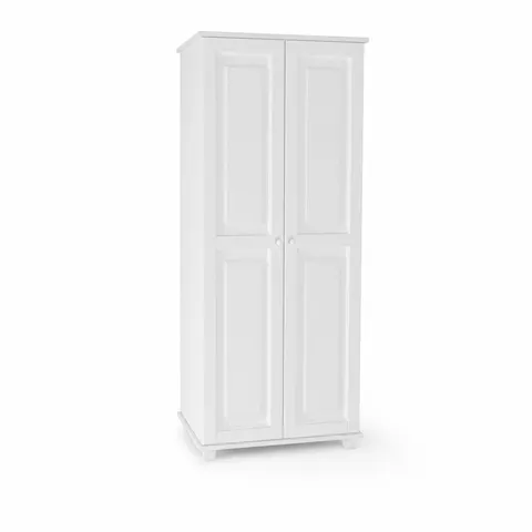 Szafa II Drewniana Sosnowa 90cm Wieszak MB 66 Biała