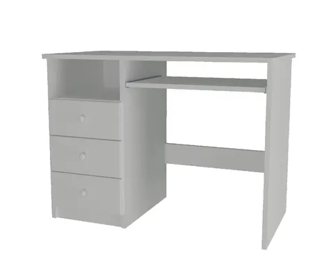 Biurko Drewniane Sosnowe 100 cm MB 103 Lewe Biała