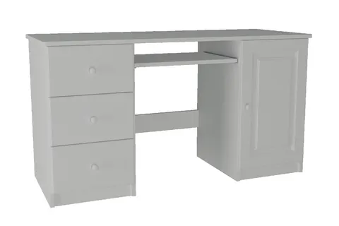 Biurko Drewniane Sosnowe 140 cm MB 106 Białe