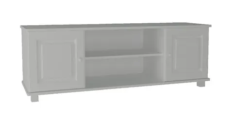 Szafka RTV Drewniana Sosnowa pod telewizor 160 cm MB 107 Biała