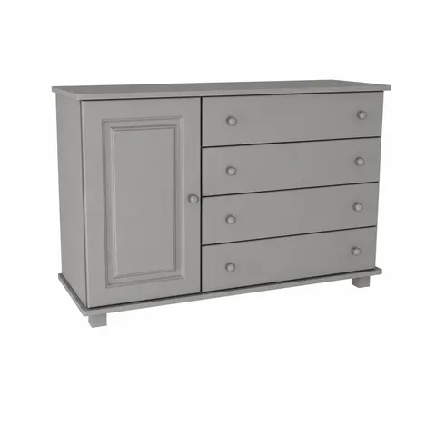 Komoda Drewniana Sosnowa MB 34 Szara