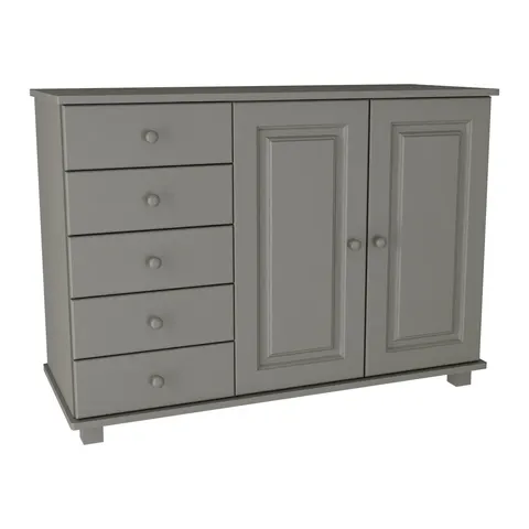 Komoda Drewniana Sosnowa MB 38 Szara
