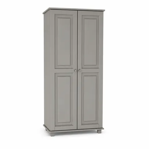Szafa II Drewniana Sosnowa 80cm Wieszak MB 66 Szara