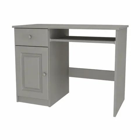 Biurko Drewniane Sosnowe 100 cm MB 105 Lewe Szare