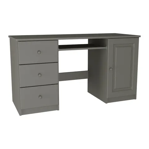 Biurko Drewniane Sosnowe 140 cm MB 106 Szare
