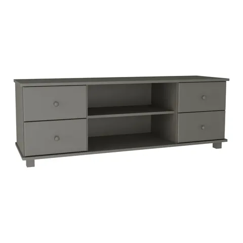 Szafka RTV Drewniana Sosnowa pod telewizor 140 cm MB 109 Szara