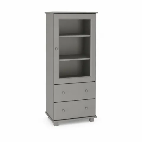 Witryna Drewniana Sosnowa MB 105 Szara
