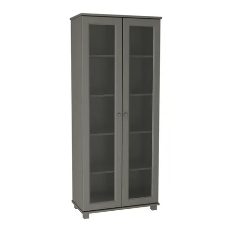 Witryna Drewniana Sosnowa MB 106 80cm szara