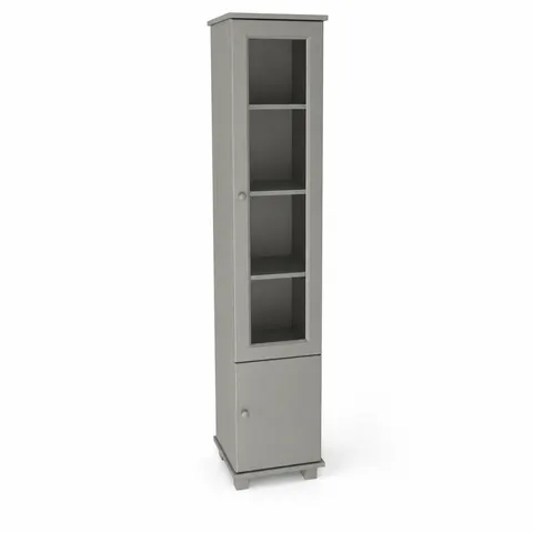 Witryna Drewniana Sosnowa MB 107 Szara