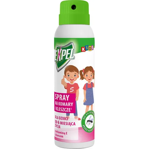 EXPEL KIDS Spray na komary i kleszcze, 90 ml