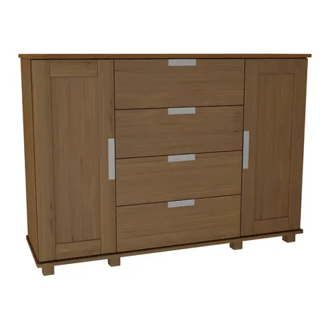 Komoda Drewniana Sosnowa Legna MB 4 120x100 Dąb