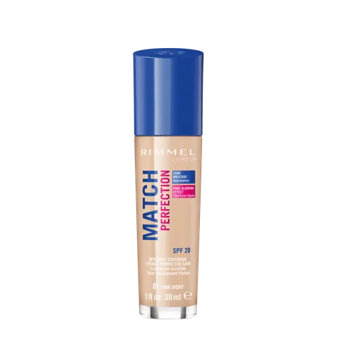 Rimmel Match Perfection - Nawilżający podkład - 081 Fair Ivory 30 ml