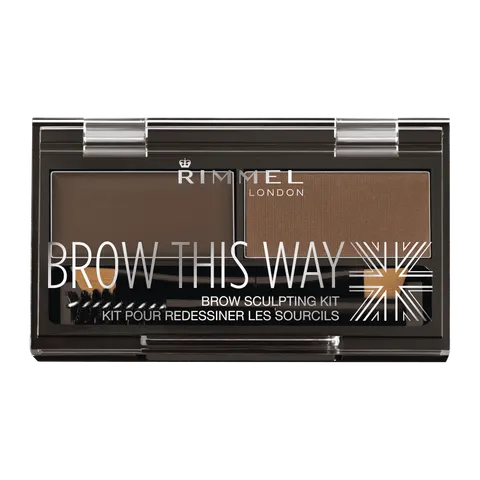 Rimmel Brow This Way - Paleta cieni do brwi - Medium Brown 002 1,3 g