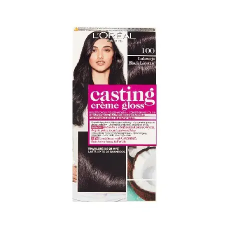 L'Oreal Paris Casting Creme Gloss - Farba do włosów - 100 Black Licorne – Lukrecja
