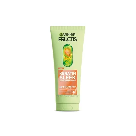 Garnier Fructis Keratin Sleek - Szampon z keratyną do włosów suchych - 200 ml