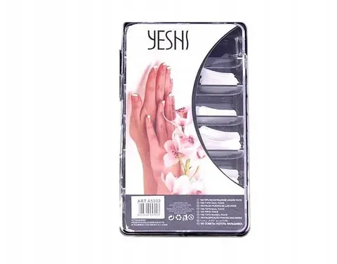 Yeshi - Tipsy białe do paznokci - 100 sztuk