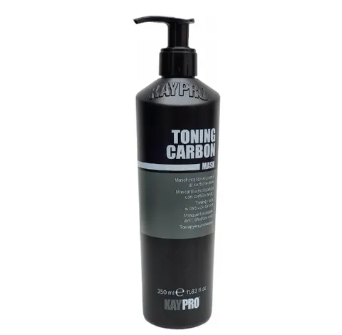 KayPro Toning Carbon - Maska tonująca do włosów neutralizacja żółtych tonów - 350 ml
