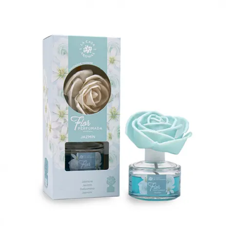 LA CASA DE LOS AROMAS FLOR PERFUMADA Dyfuzor zapachowy w formie kwiatu JAŚMIN, 65 ml