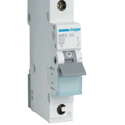 Wyłącznik nadprądowy 1P B 32A 6kA QuickConnect, MCB; MBS132 HAGER