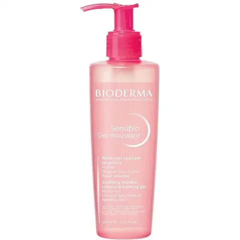 Bioderma Sensibio Gel Moussant - Łagodzący Żel Micelarny Do Twarzy - 200 ml