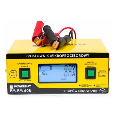 Prostownik mikroprocesorowy akumulatorowy 6V - 24V PM-PM-60B Powermat