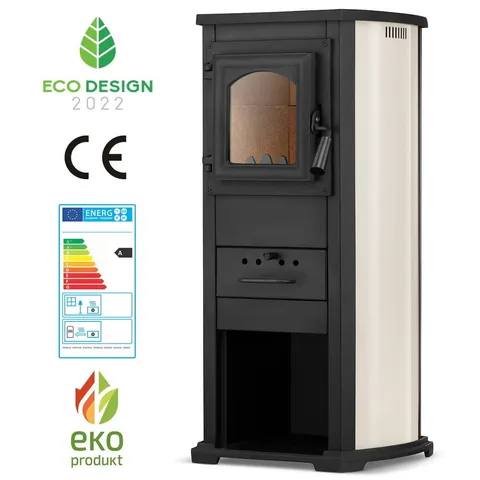 Piec kominek stalowy koza KLASIK LUX o mocy 7 kW