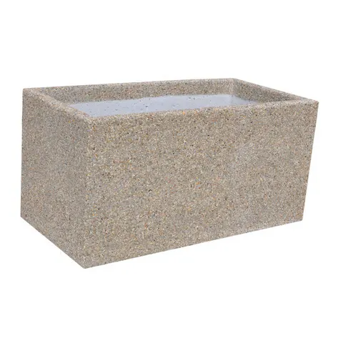 Donica miejska betonowa prostokątna 120 x 60 x 60 cm