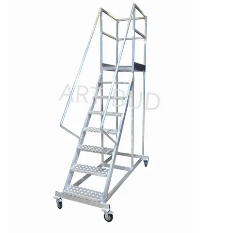 Podest jezdny drabina jezdna 7+1 2m Aluminiowa