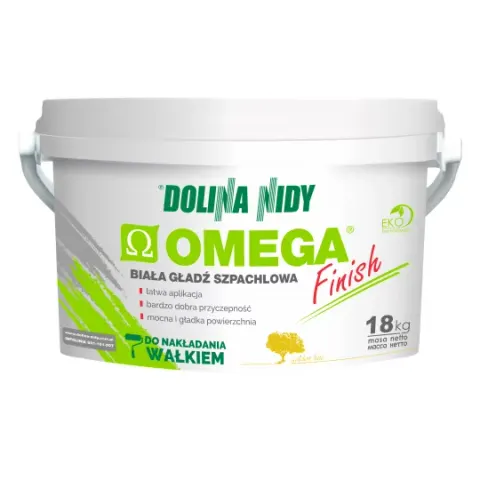 Biała gładź szpachlowa Omega Finish Dolina Nidy