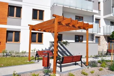 Drewniana pergola ogrodowa Duża
