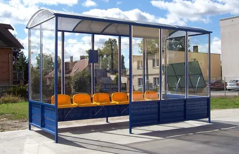 Wiata autobusowa jednowejściowa