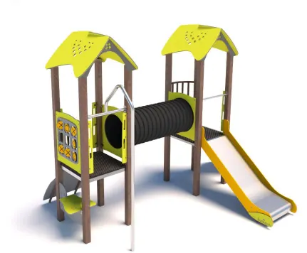 Plac zabaw z płyty HDPE dwie wieże