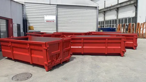 Kontener KP-7 otwarty hakowy 1200 mały hak